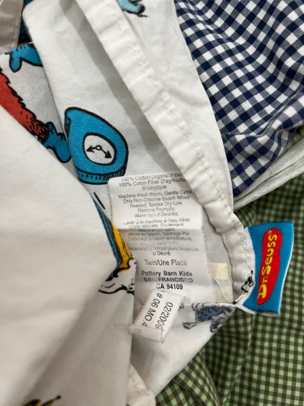 Pottery Barn Kids & Dr. Seuss 5 PCs. Set Bending Comforter Sheets Shams Sz Twin - Picture 13 of 14